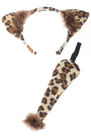 Leopard Cat Costume Adults Accessory Set