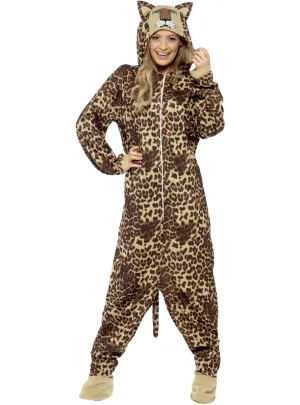 Leopard Womens Animal Costume Onesie