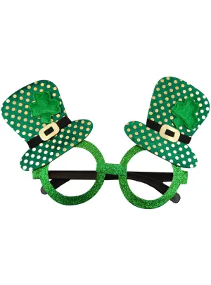 Leprechaun Hat Novelty Irish Glasses Costume Accessory