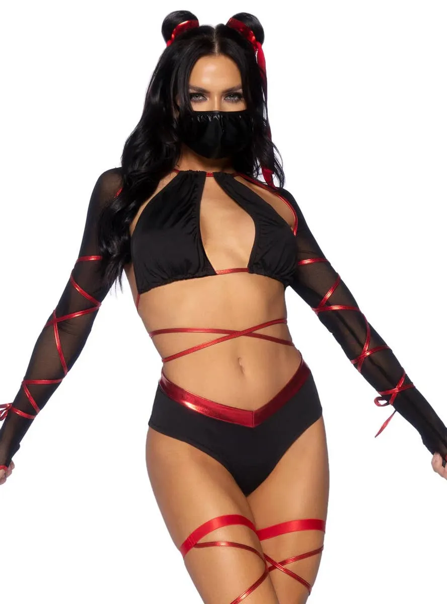 Lethal Ninja Womens Sexy Fancy Dress Costume