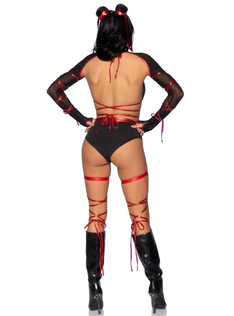 Lethal Ninja Womens Sexy Fancy Dress Costume