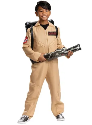 Licensed 80s Ghostbuster Boys Deluxe Jumpsuit Costume
