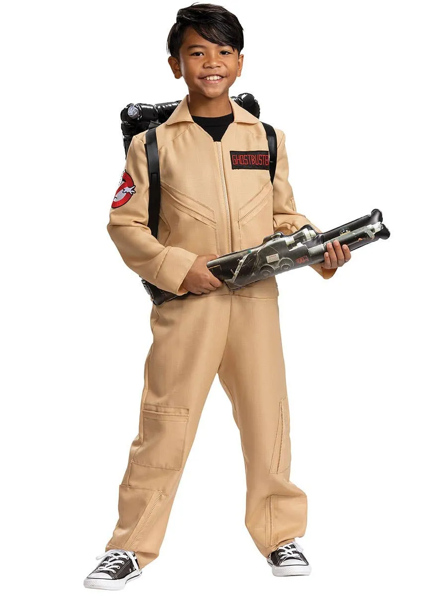 Licensed 80s Ghostbuster Boys Deluxe Jumpsuit Costume