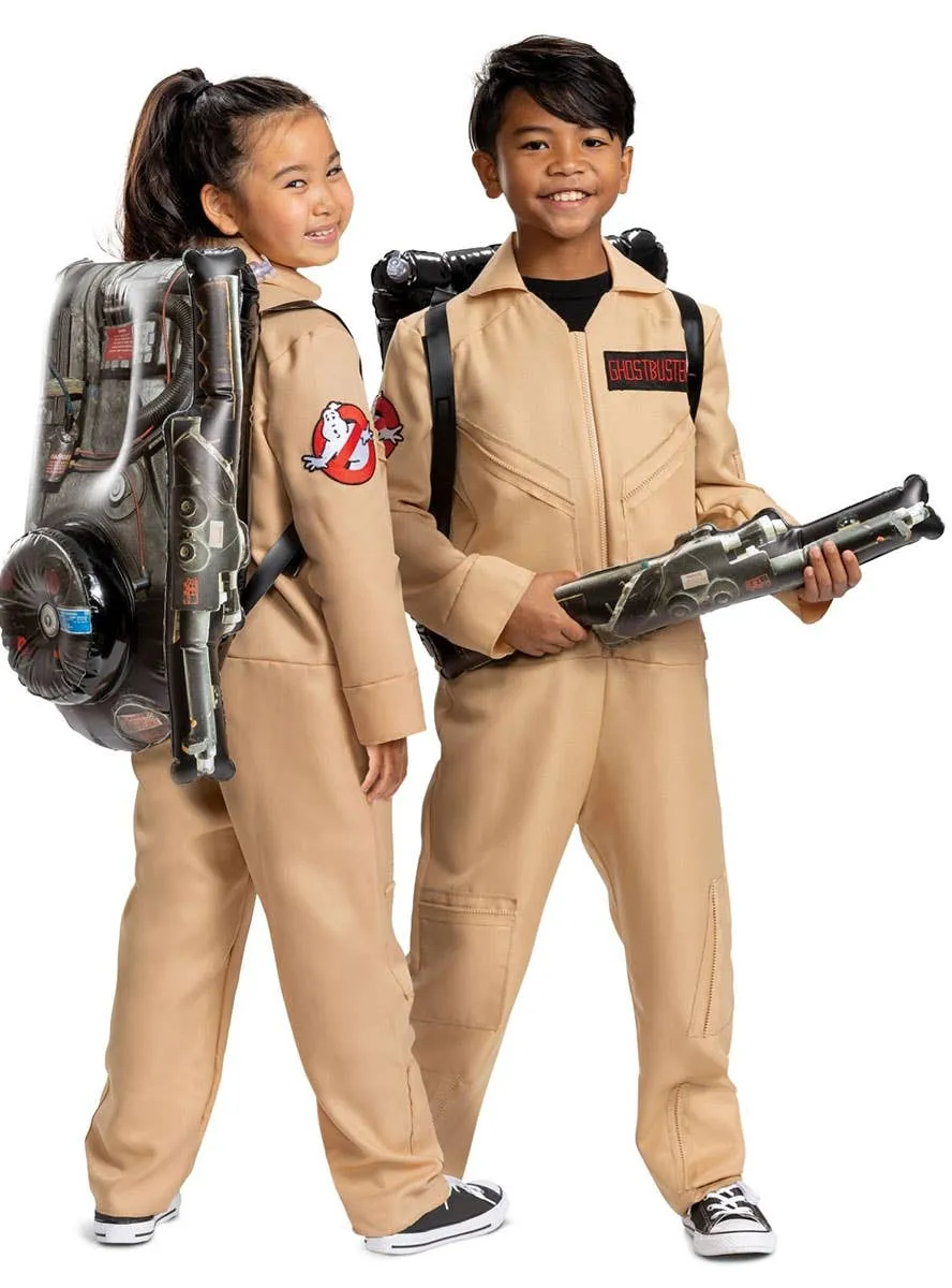Licensed 80s Ghostbuster Girls Deluxe Jumpsuit Costume