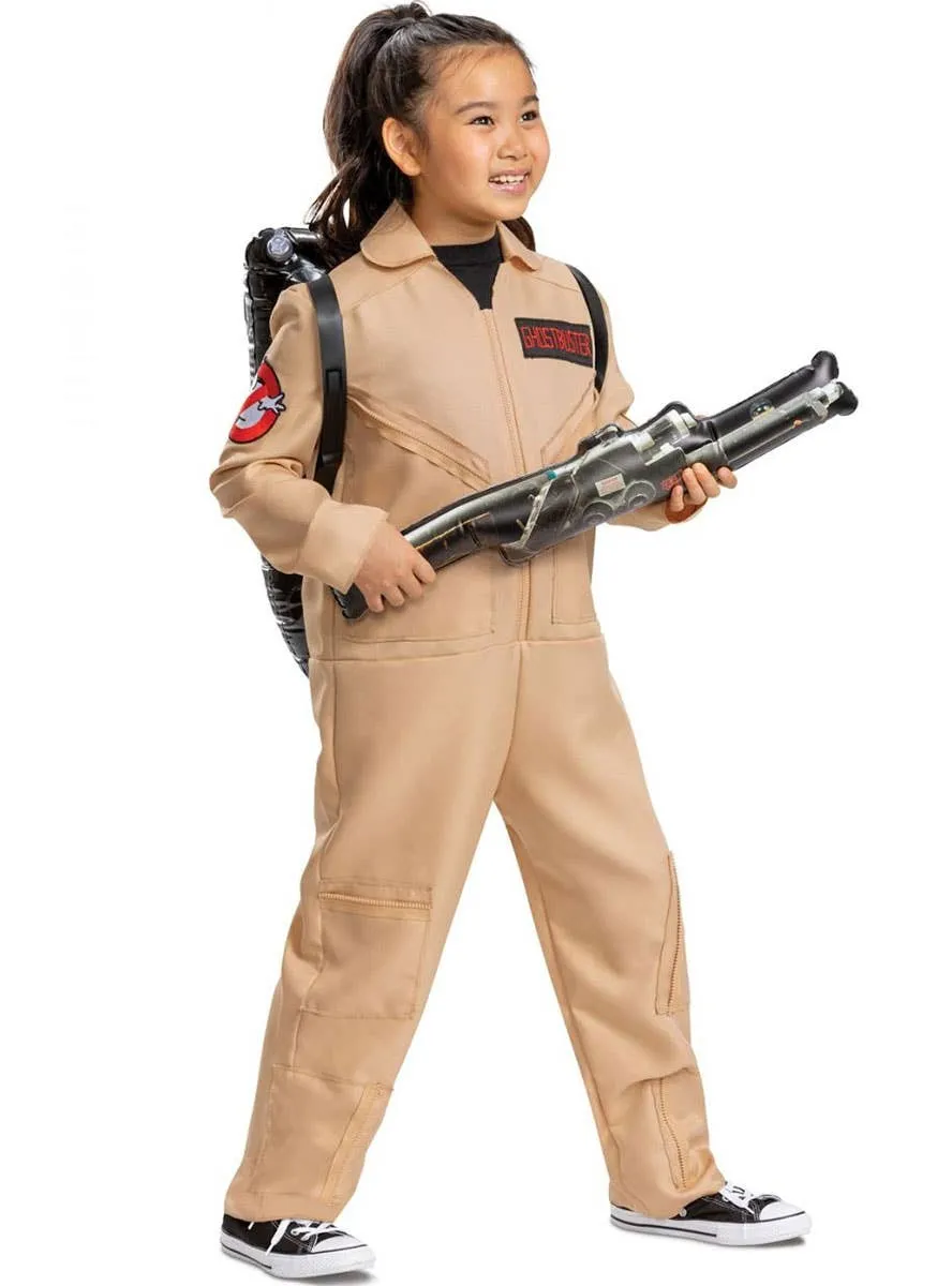 Licensed 80s Ghostbuster Girls Deluxe Jumpsuit Costume