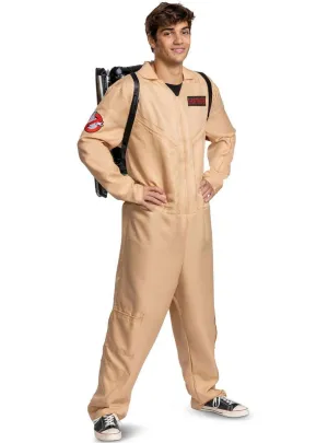 Licensed 80s Ghostbuster Mens Deluxe Jumpsuit Costume