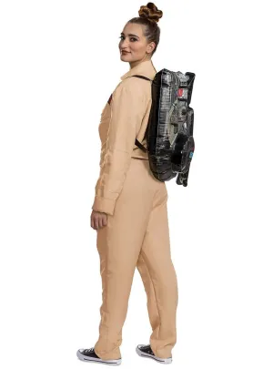Licensed 80s Ghostbuster Womens Deluxe Jumpsuit Costume