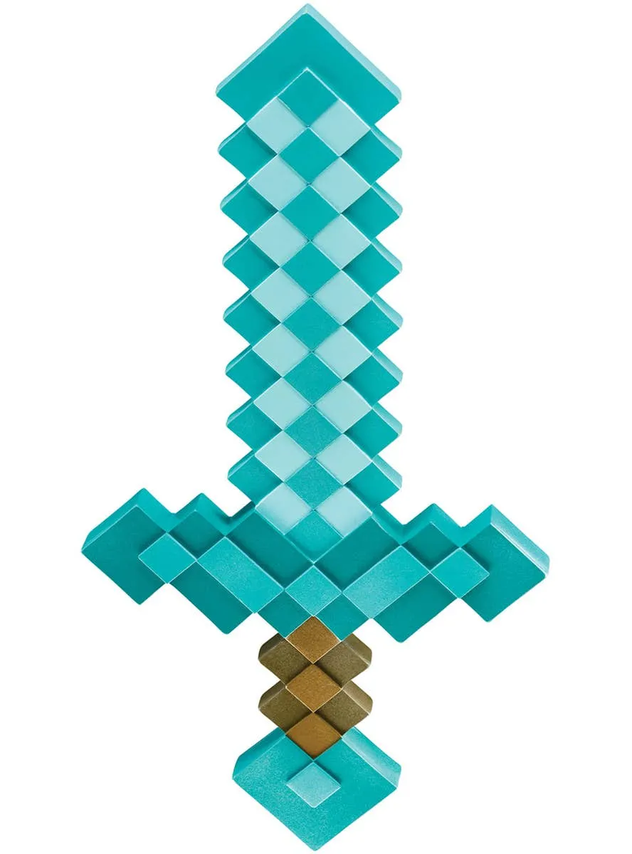 Licensed Blue Diamond Minecraft Costume Sword
