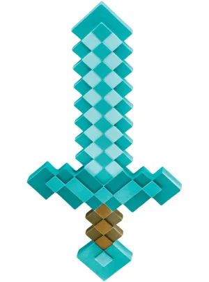 Licensed Blue Diamond Minecraft Costume Sword