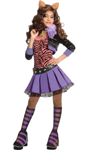 Licensed Girls Clawdeen Wolf Monster High Costume