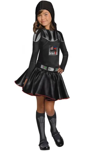 Licensed Girls Darth Vader Star Wars Costume