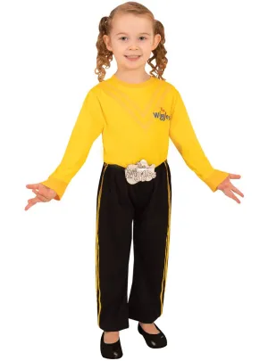 Licensed The Wiggles Girls Yellow Shirt Costume