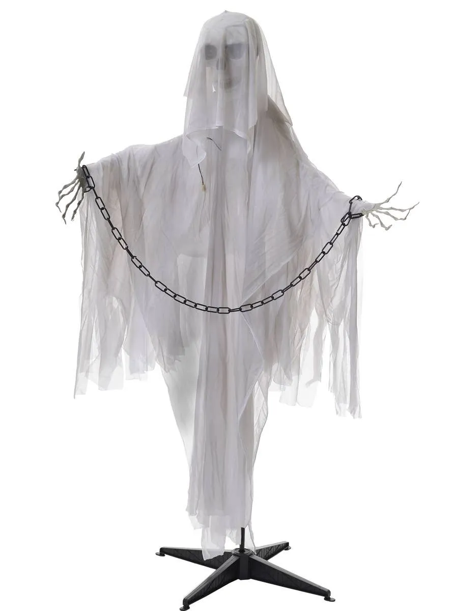 Life Size Animated White Reaper Halloween Decoration