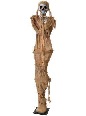Life Size Cursed Mummy on Stand Halloween Decoration