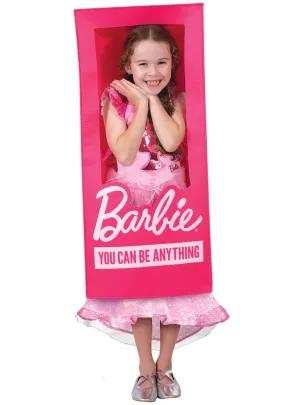 Life Size Girls Pink Barbie Box Costume