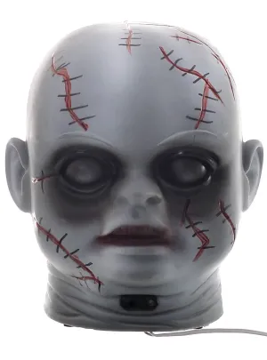 Light and Sound Doll Head Halloween Decoration