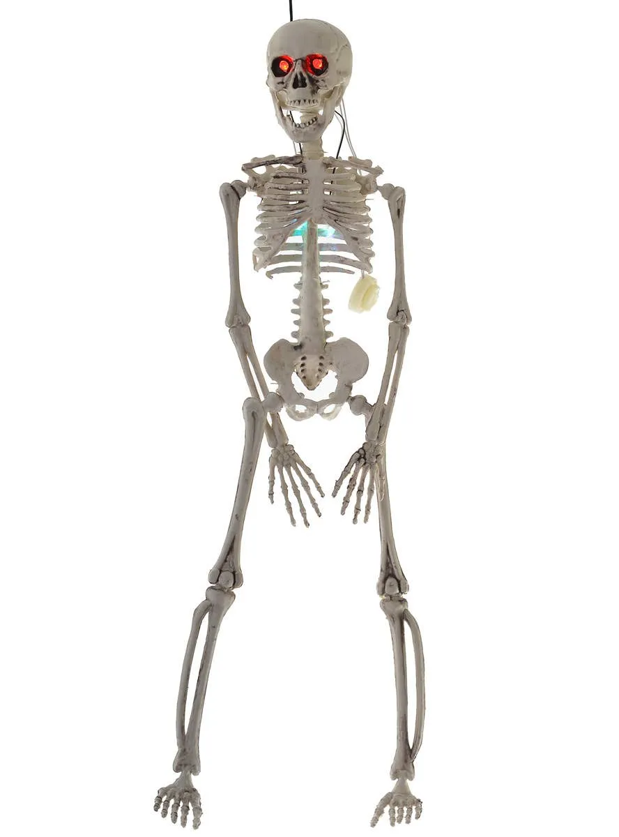 Light Up 50cm Hanging Skeleton Halloween Decoration