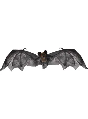Light Up 70cm Black Bat Halloween Decoration