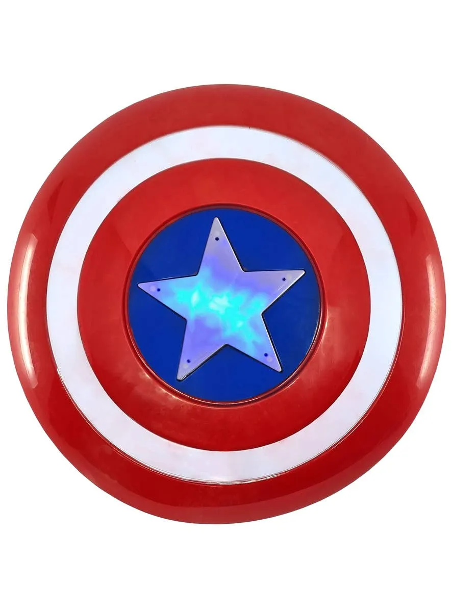 Light Up America Man Superhero Costume Shield with Sounds