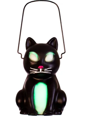 Light Up Black Cat Lantern Halloween Decoration