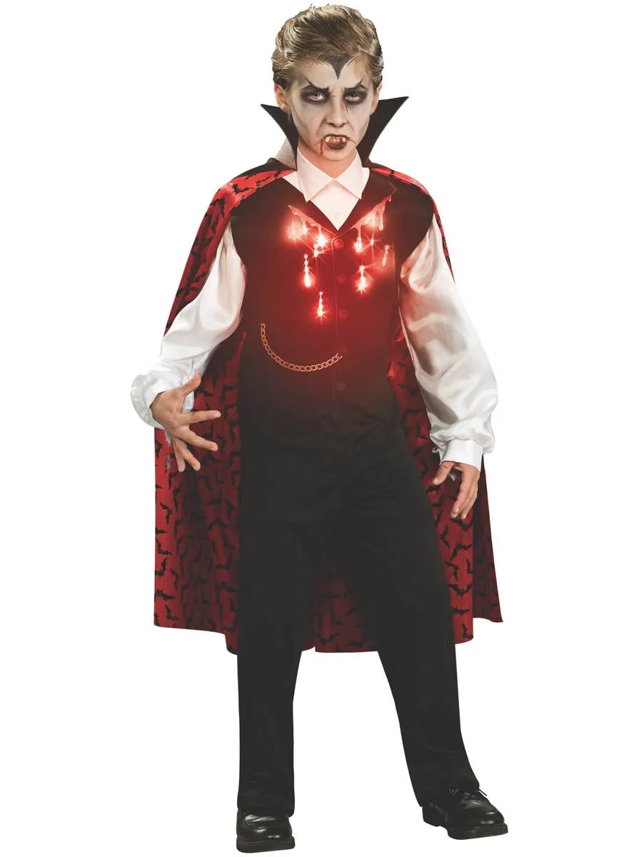 Light Up Boys Vampire Halloween Costume