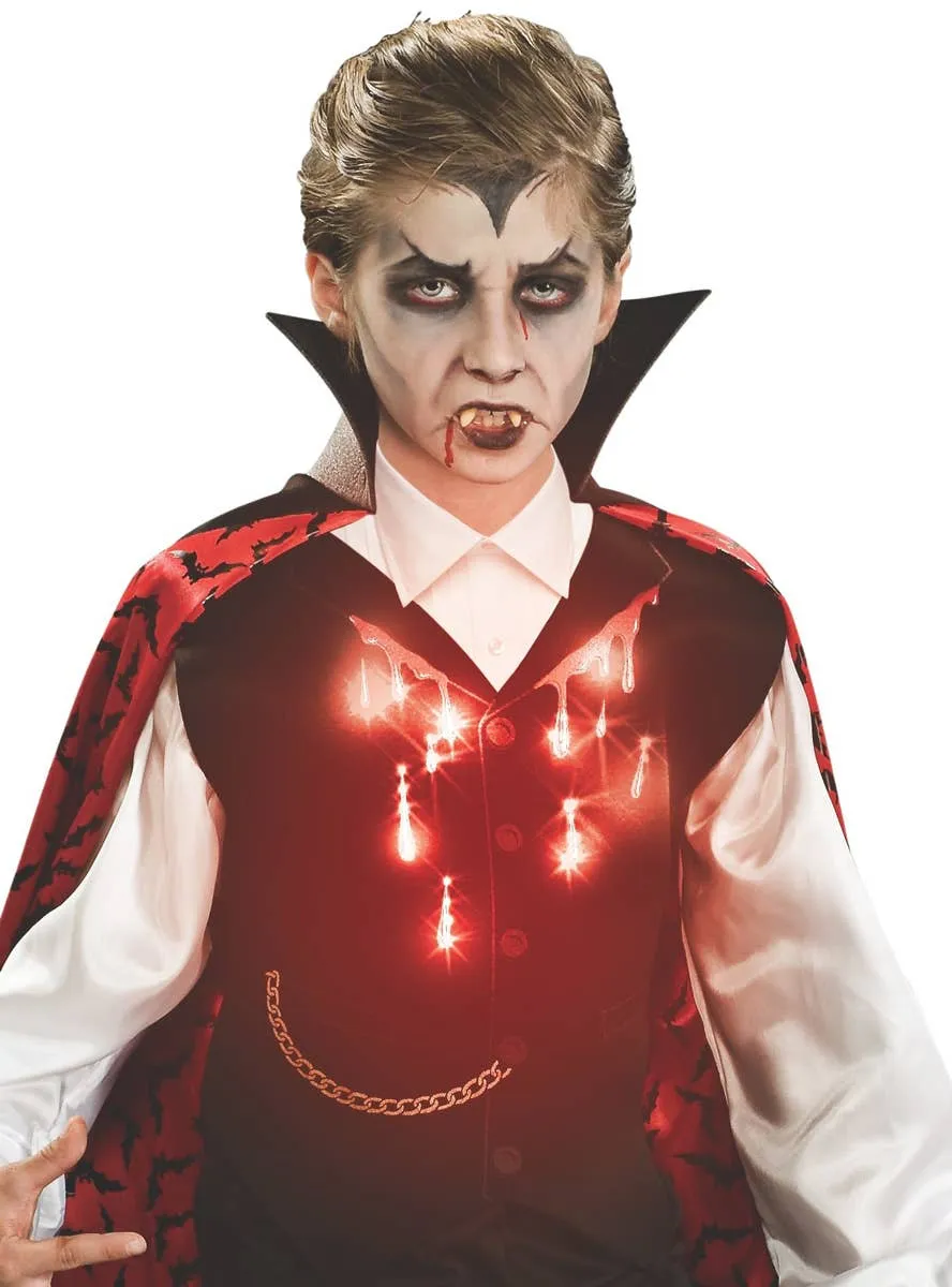 Light Up Boys Vampire Halloween Costume