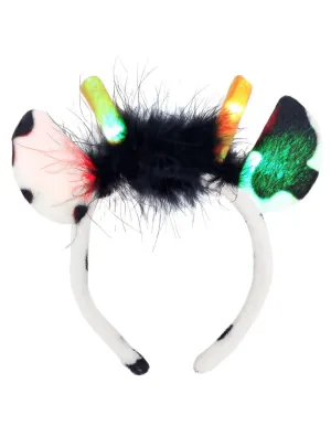 Light Up Cow Headband Costume Accessory