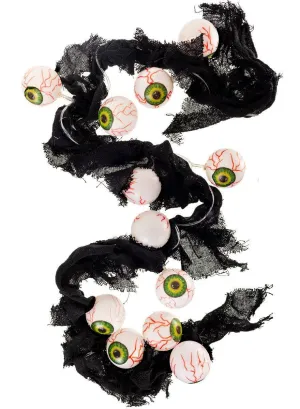 Light Up Eyeball Garland Halloween Decoration