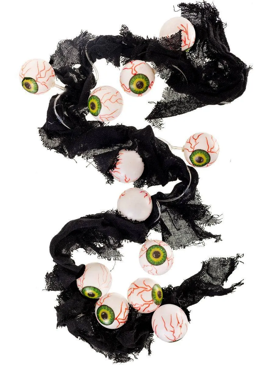 Light Up Eyeball Garland Halloween Decoration