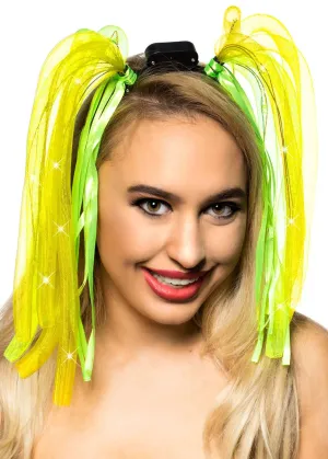 Light Up Green and Gold Aussie Headband