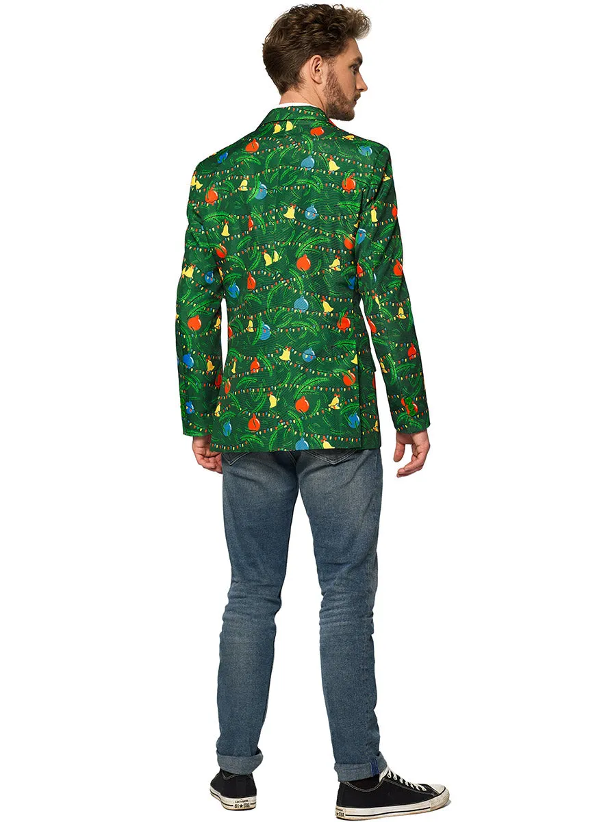 Light Up Green Festive Christmas Tree Costume Jacket