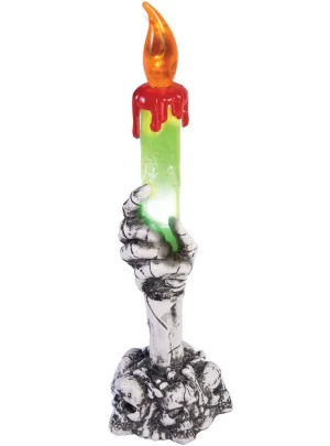 Light Up Haunted Skeleton Hand Candle Halloween Decoration