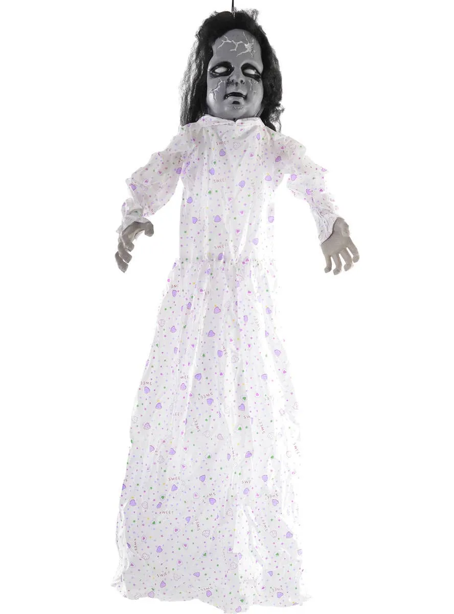 Light Up Laughing Baby Doll Halloween Decoration