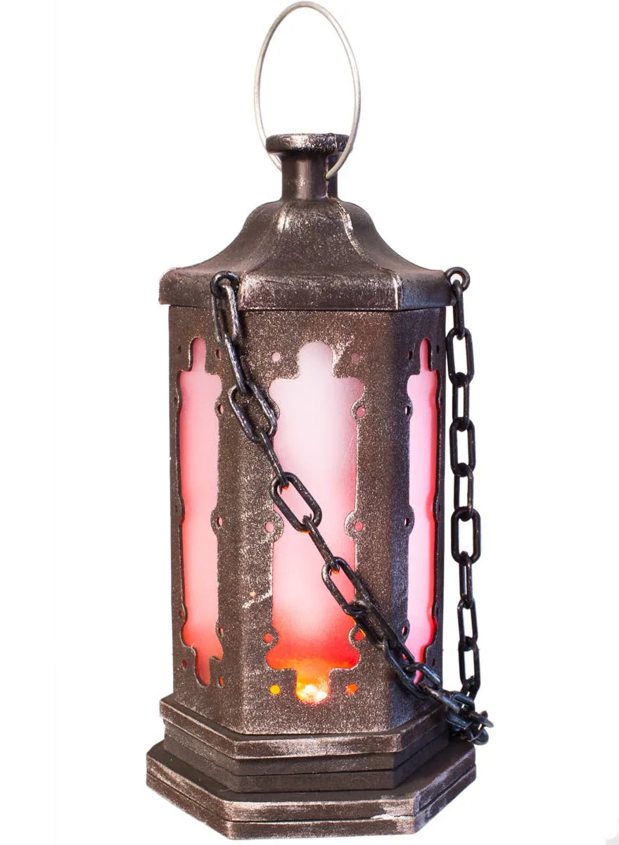 Light Up Metal Look Lantern Decoration with Sounds