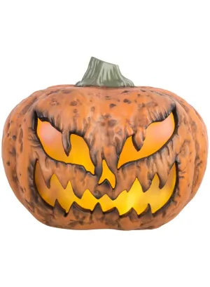 Light Up Orange Pumpkin Head Halloween Decoration
