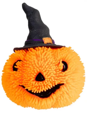 Light Up Orange Pumpkin Squishy Ball Halloween Decoration