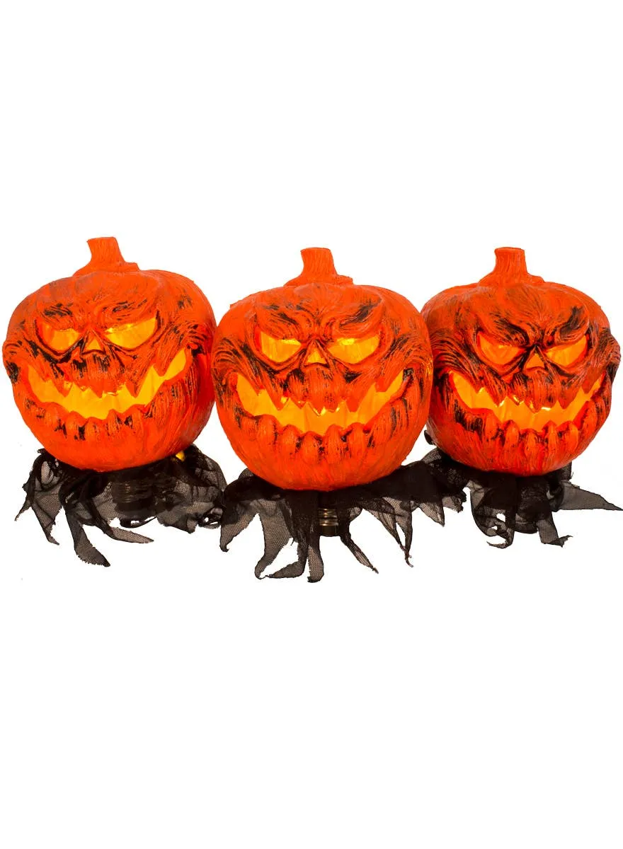 Light Up Pumpkin Head Garden Stakes Halloween Decoration