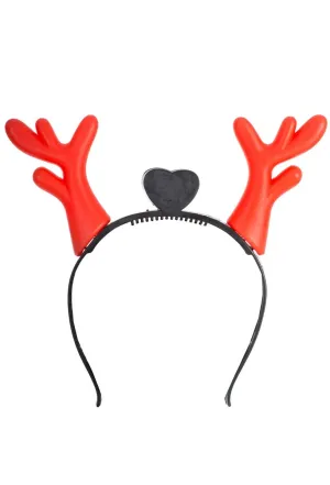 Light Up Red Reindeer Antlers Christmas Headband