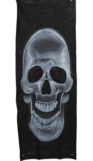 Light Up Skull Curtain Halloween Decoration