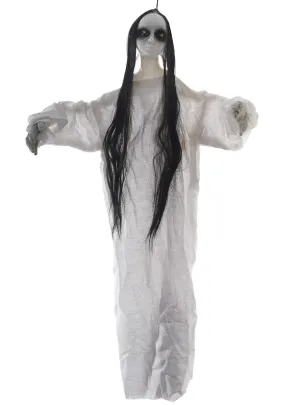 Light Up Spooky White Ghost Doll Halloween Decoration