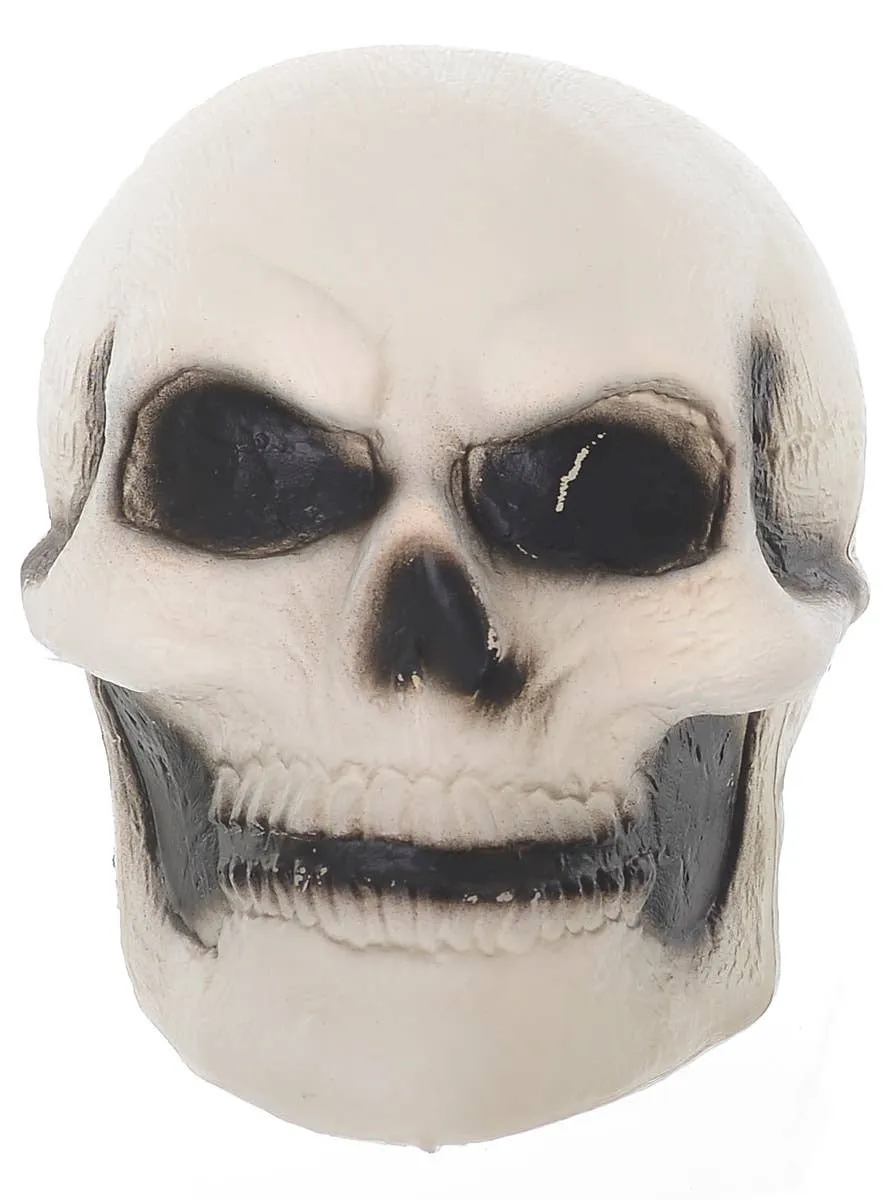 Light Up Strobing Skull Head Halloween Decoration