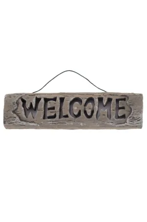 Light Up Welcome Sign Halloween Decoration