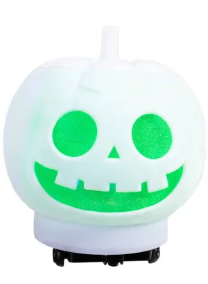 Light Up White Ghost Pumpkin Halloween Decoration