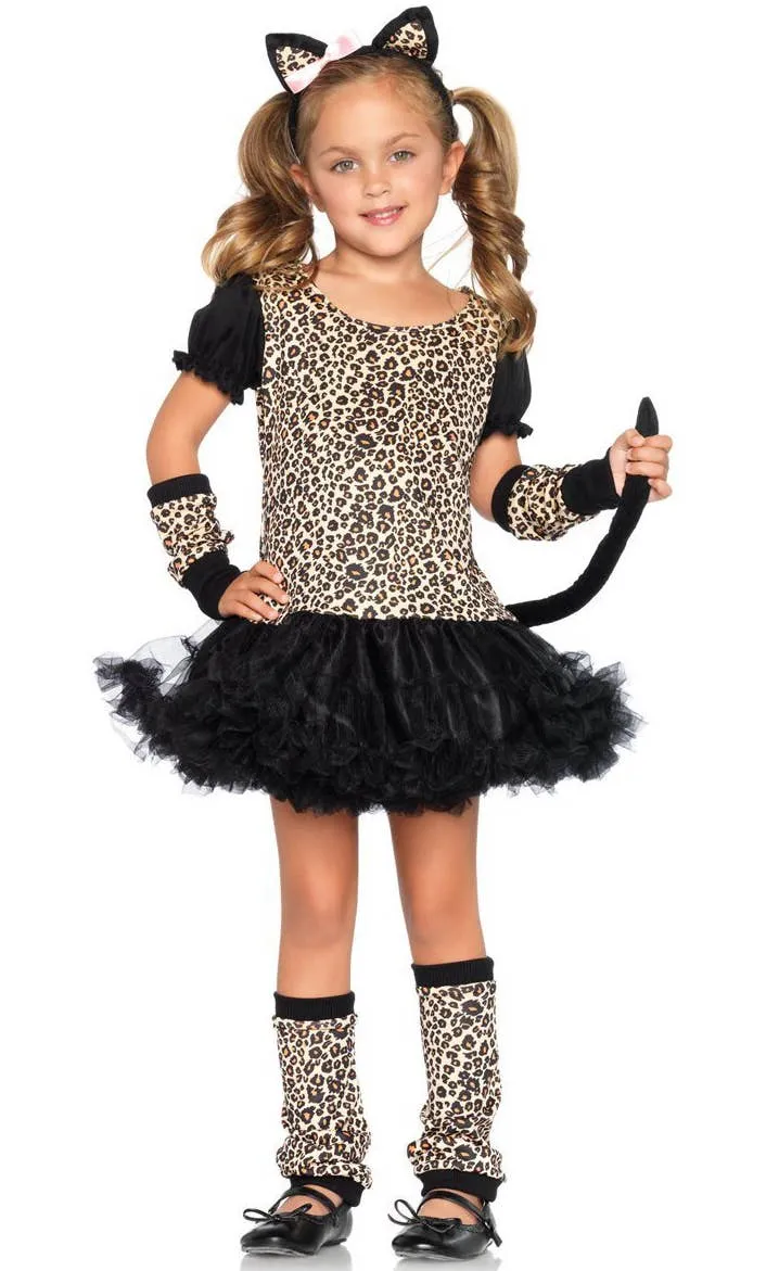 Little Leopard Girls Animal Fancy Dress Costume