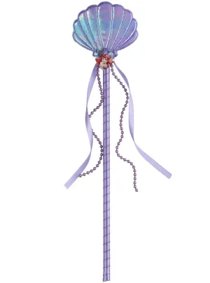 Little Mermaid Ariel Girls Iridescent Purple Costume Wand