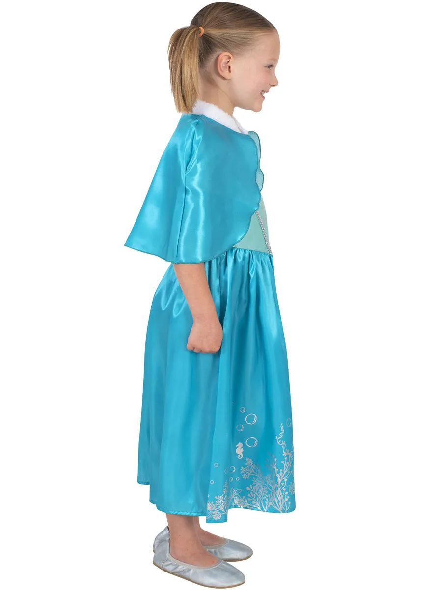 Little Mermaid Girls Princess Ariel Costume With Cloak