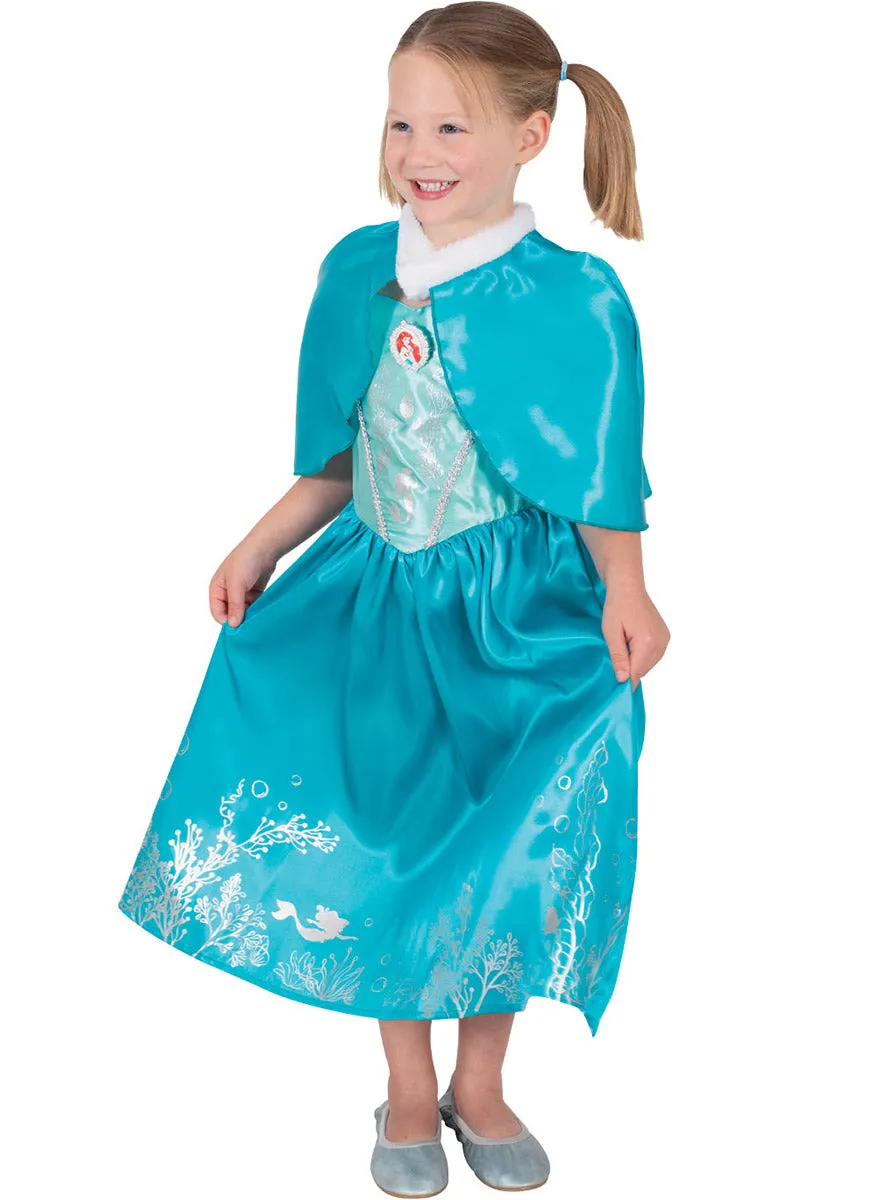 Little Mermaid Girls Princess Ariel Costume With Cloak