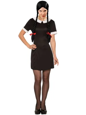 Little Miss Wednesday Womens Halloween Costume