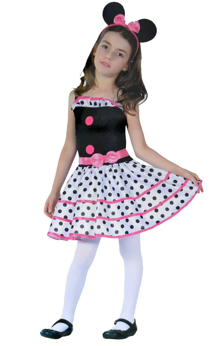 Little Mouse Girls Polka Dot Disney Costume