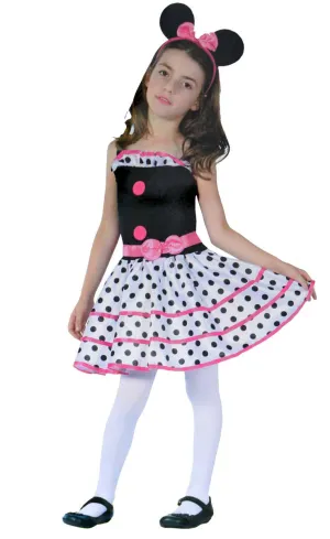 Little Mouse Girls Polka Dot Disney Costume